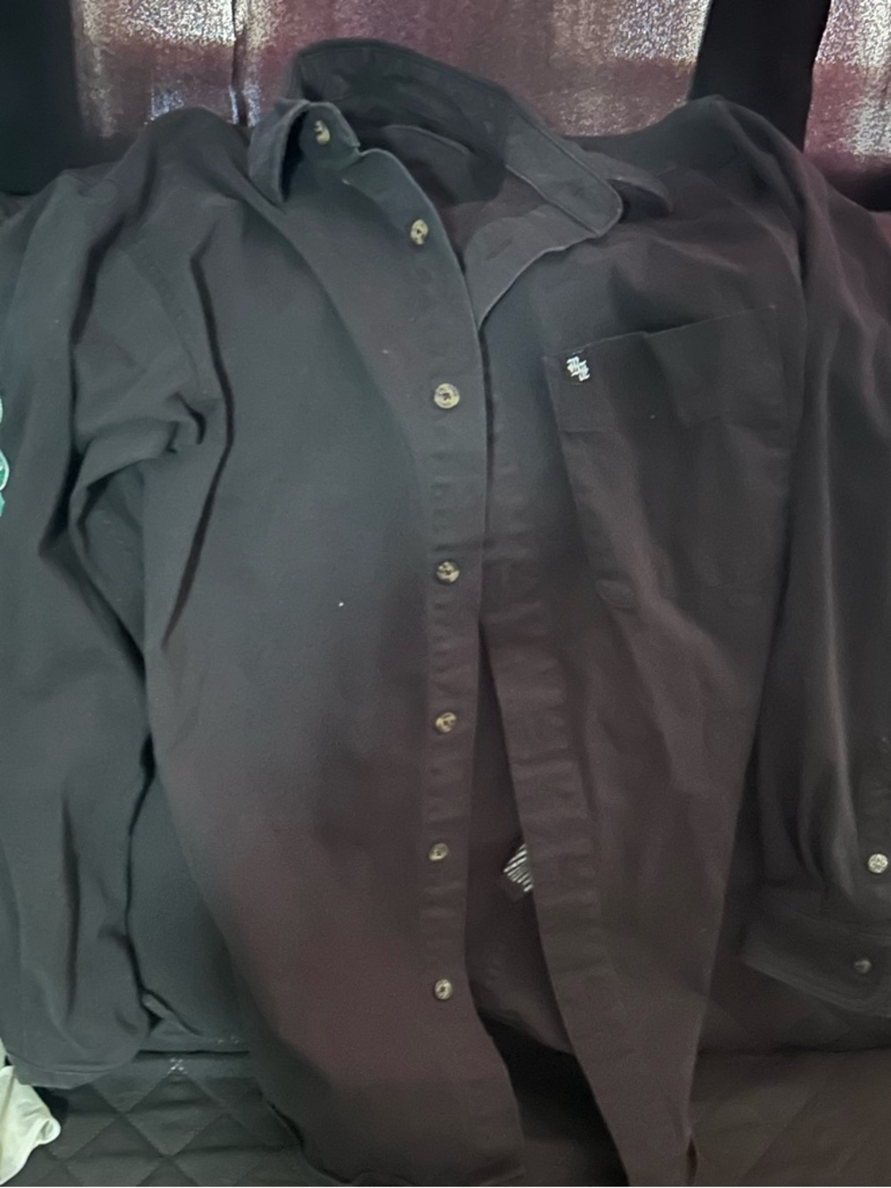Rock Revival Black Long-Sleeve Button-Up Shirt